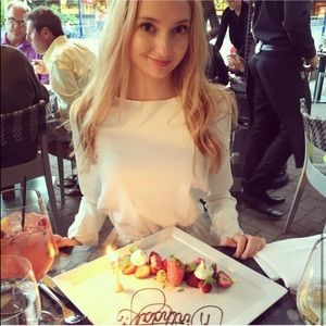 Aritzia white long sleeve romper